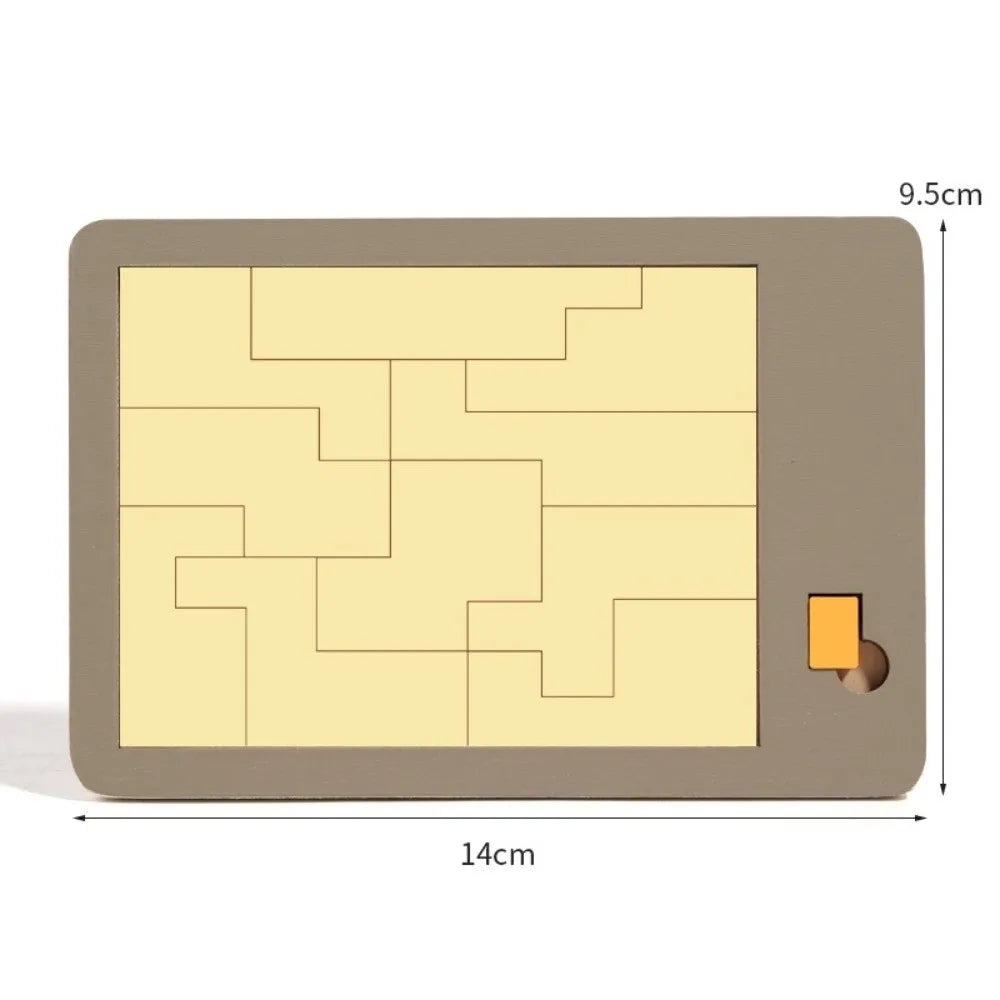 Irregular Shape Triangle Puzzle Colorful Logic Training Wooden Block Puzzle Montessori Three-Dimensional Brain Teaser Game