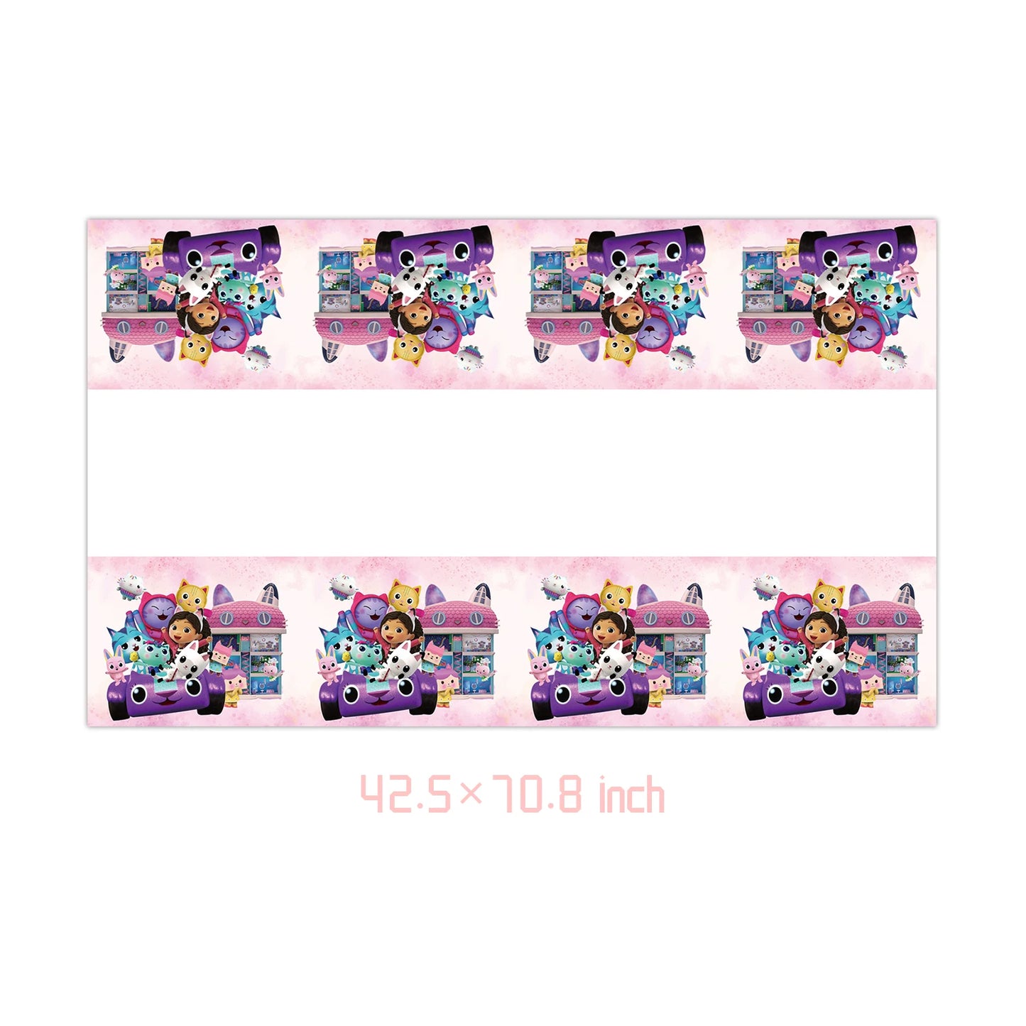Gabby Dollhouse Cats Birthday Party Supplies Disposable Tableware Plates Cup Napkin Banner Tablecloth Cake Decoration Kids Gifts