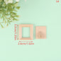 1:12 Dollhouse Miniature Photo Frame With Rear Cover Simulation Furniture Model Living Scene Decor Toy Doll House Accessories