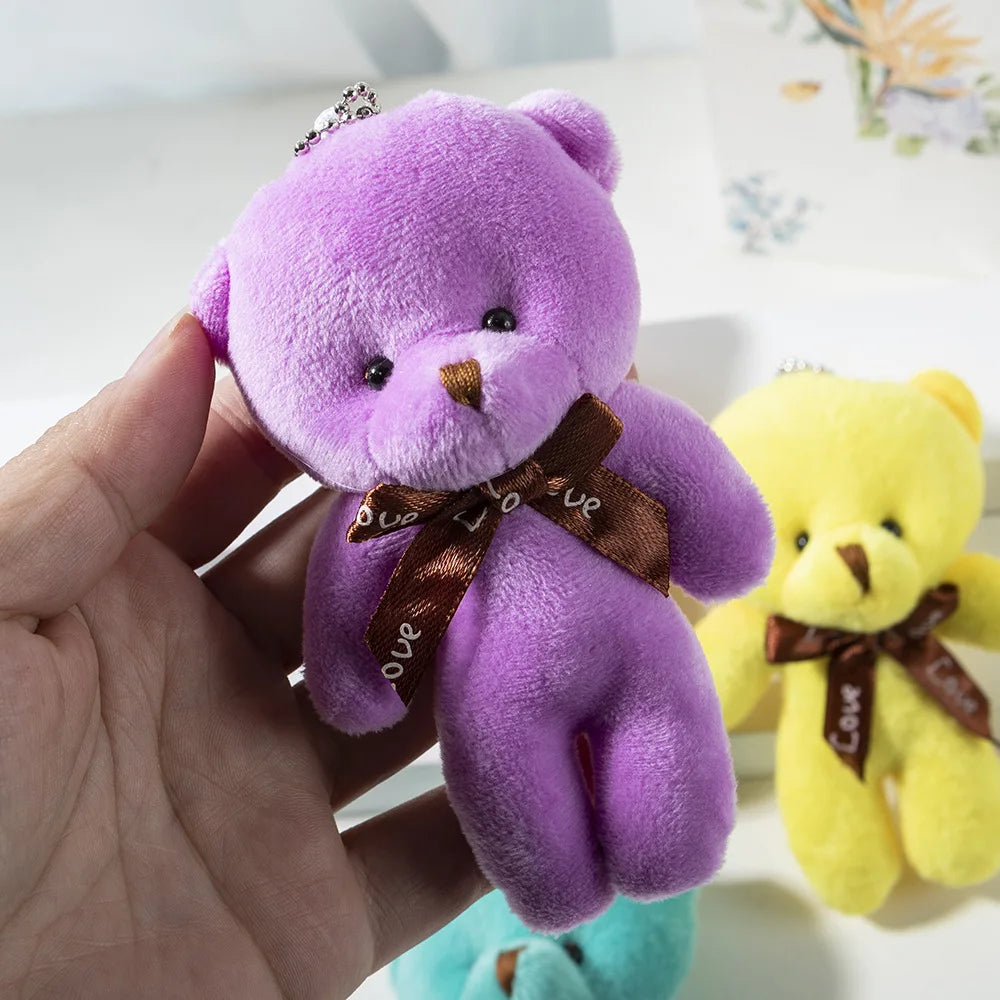 Plush Bear Keychain Soft Stuffed