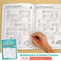 1 Set Math Workbook for Kids Ages 5-8 Math:Math Crossword Puzzles Addition and Subtraction Workbook