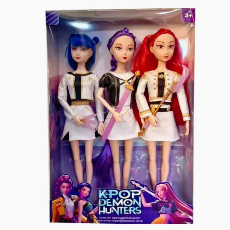 2026 Hot Music Style KPop  Anime Figure Rumi Mira Zoey Action Figure Cosplay Doll Cute Gift for Kids Birthday Gifts