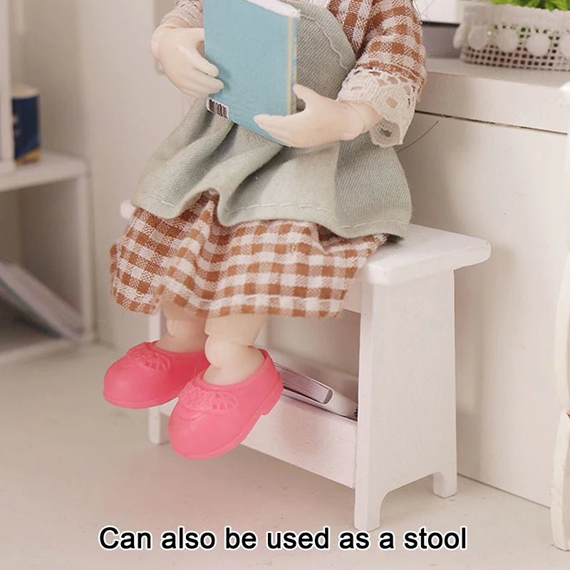 1pc 1:12 Dollhouse Miniature Wooden Desk Table Model Computer Desk Doll House Furniture Toys Accessory Kid Gift Кукольный Домик