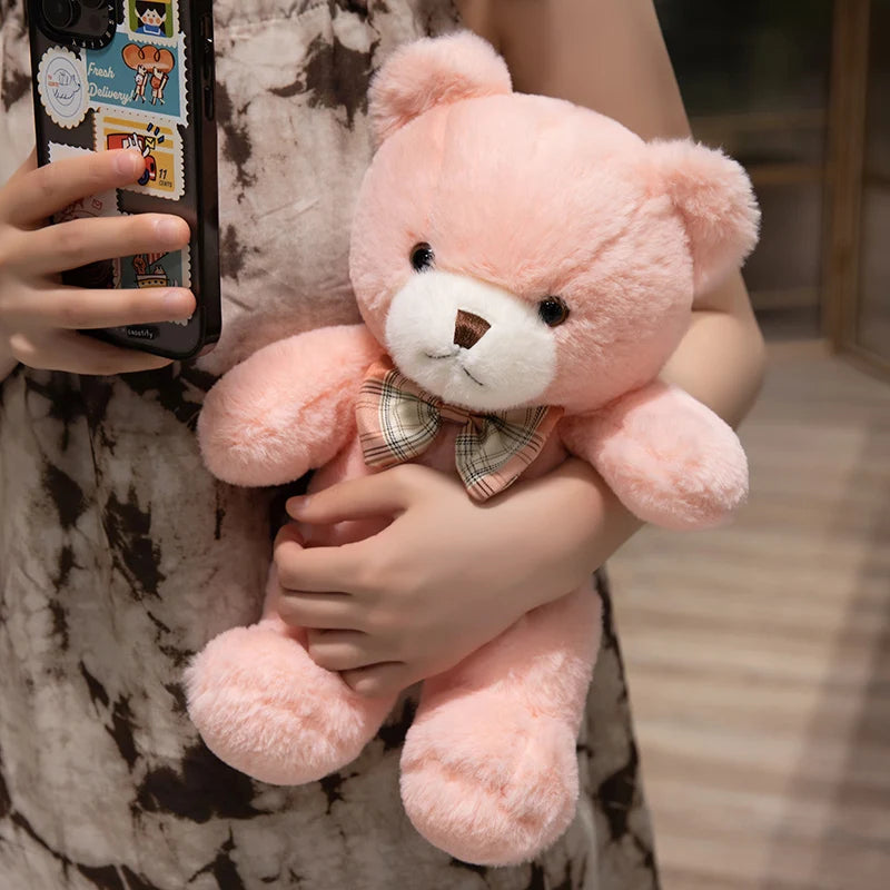 Kawaii Colorful Bow Tie Bear Doll