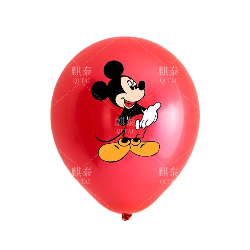 3/6/18pcs Disney Mickey Mouse Clubhouse 12 Inch Balloon Set,latex Balloons,for Children's Festival Parties,party Decorations