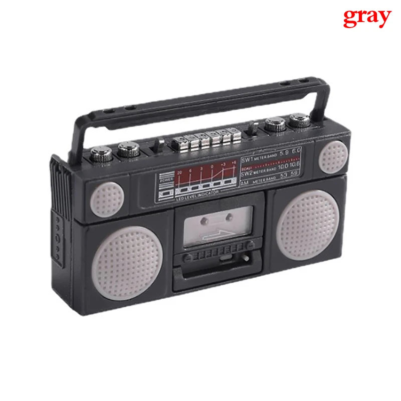 1pc Mini Furniture Lamp Radio Television Kitchen equipment For Children Gift Retro Dollhouse Decoration