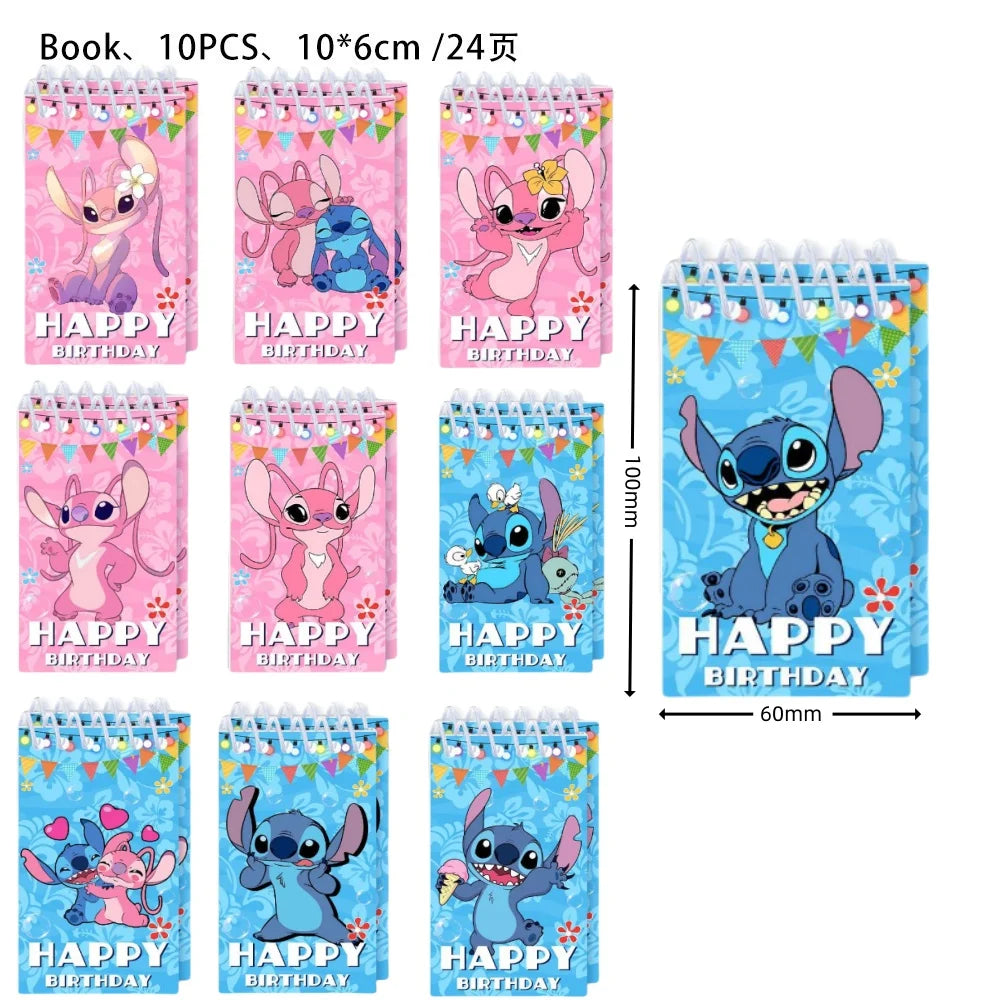 Disney Stitch Notebook Spiral Book Coil Journal Diary Sketchbook Schedules Plan List Notepad School Supplies Stitch Stationery