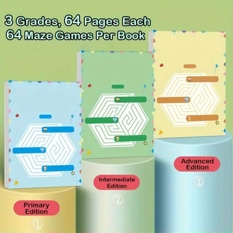 Children's Concentration Maze Training Book Student Thinking Development Attention Game Puzzle Intelligence Development Toys