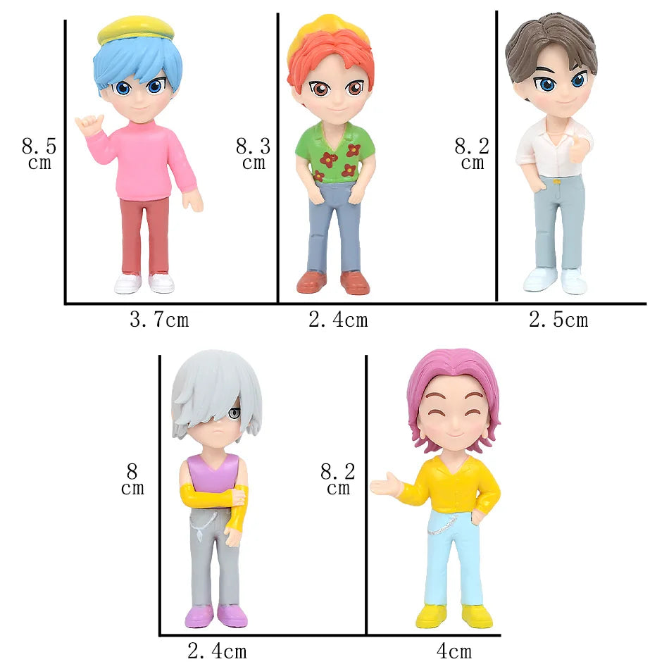 High Quality Kpop Devil Hunter Rumi Zoe Mira anime polyvinyl chloride character collection desktop trinkets Childrens
